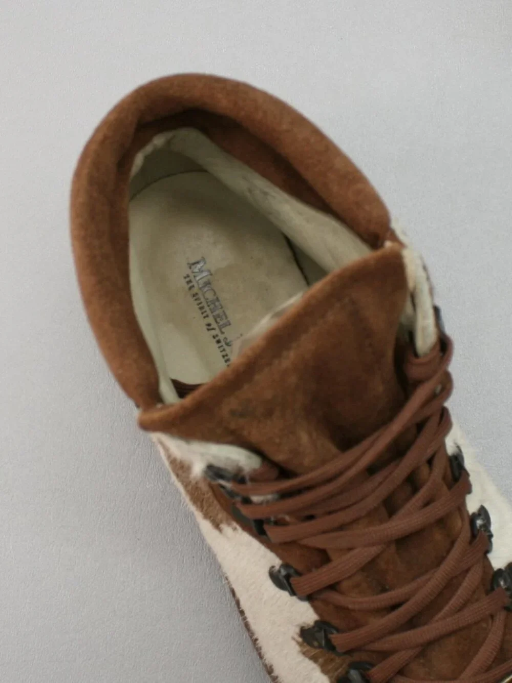 Michel Jordi 39 Ladies 8-8.5 Geneve Cowhide Hair Spirit Switzerland Ethno Boots - Picture 7 of 12